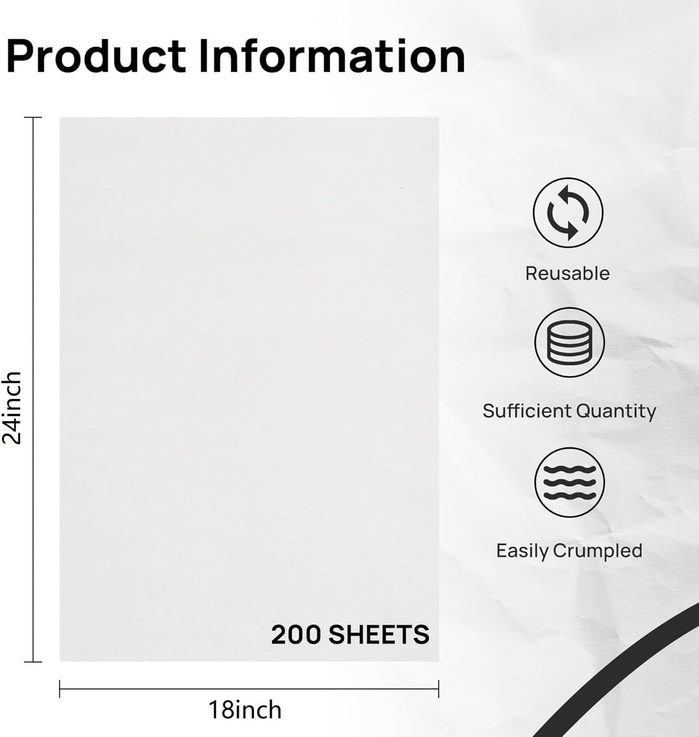 Large 18×24 Inch Newsprint Paper for Moving, Shipping, and Packing Supplies