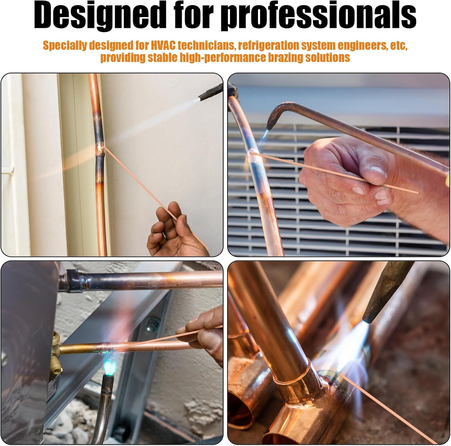100 Sticks 15% Silver Brazing Rods AWS Bcup-5 15% Silver Solder Phos Copper Braz