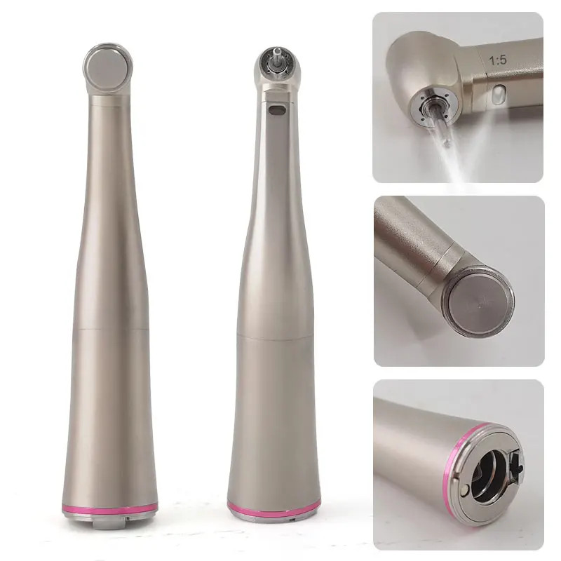 Dental 1:5 increasing Fiber Optic Contra Angle Fit for E-type electric motor