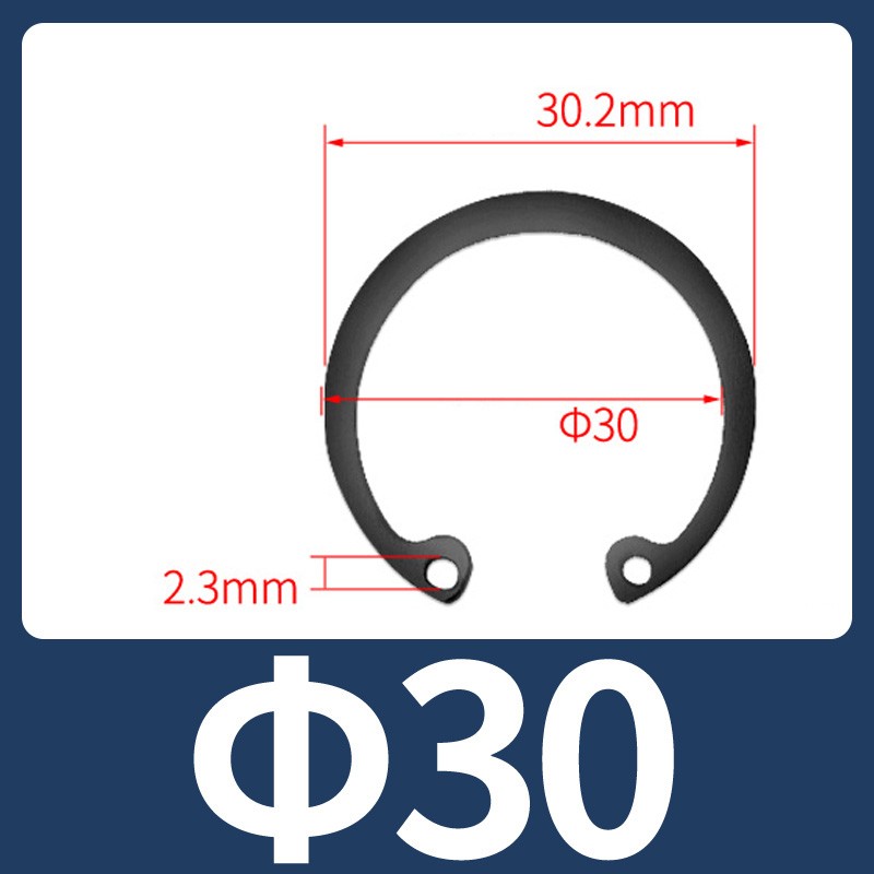 Spring Steel 30mm 31mm 32mm 34mm – 150mm Internal Circlip Retaining Ring Din 472