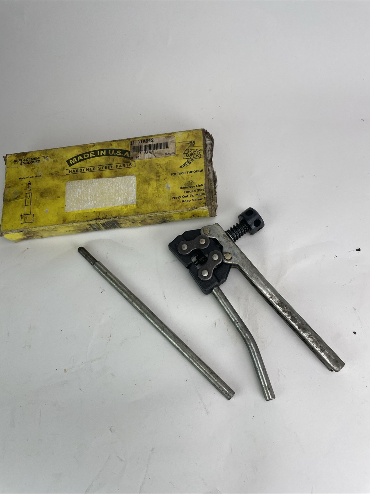 Chain Breaker/Detacher 25-60 Hardened Steel VTG Wheel Sport M/C MADE IN U.S.A.