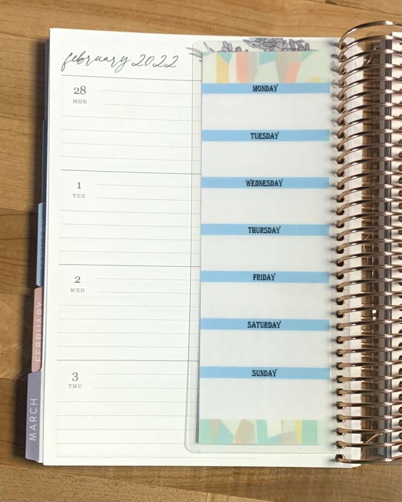 Priority List Habit Track Daily Short Insert 4 use w/ ErinCondren A5 Coil Spiral