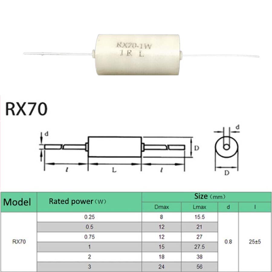 1/4W 1/2W 1W 2W 3W RX70-E High precision Instrumentation Sampling Resistor 0.01%