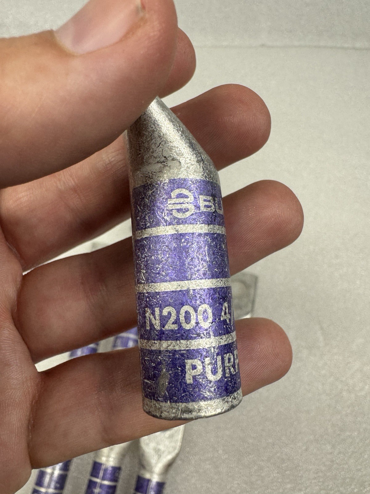 Lot of 10 Burndy Purple Die 15 N200 4/0 AWG Copper Compression Lugs