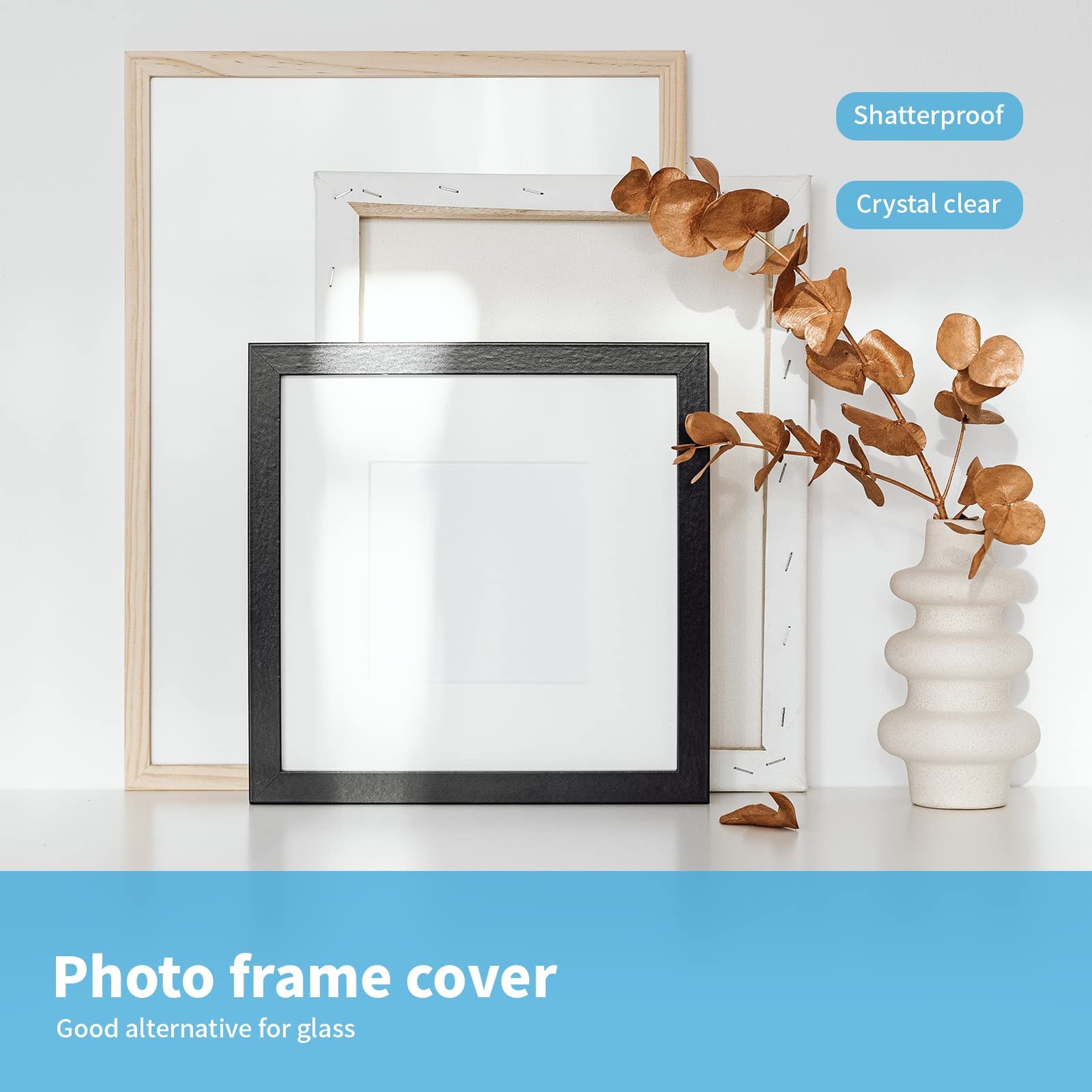 5Pack of 8×10″ PET/Plexiglass Sheets, Transparent Clear Flexible Plastic Shee…