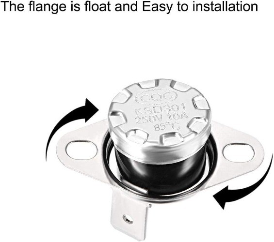 KSD301 85C 185F Thermostat 10A NC Adjustable Snap Disc Temp Number of Items: 2