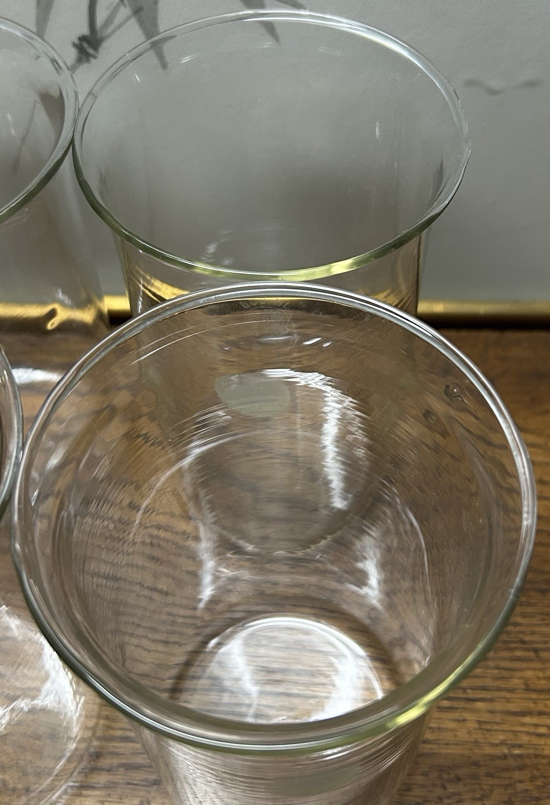 6 VTG PYREX 600mL Borosilicate Lab Berzelius Beakers Original Box Green Stamp