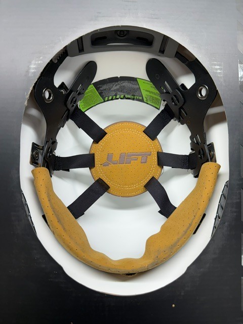 LIFT Safety HARD HAT, NEW! HDF-24CWG DAX Carbon Print GLOSS White
