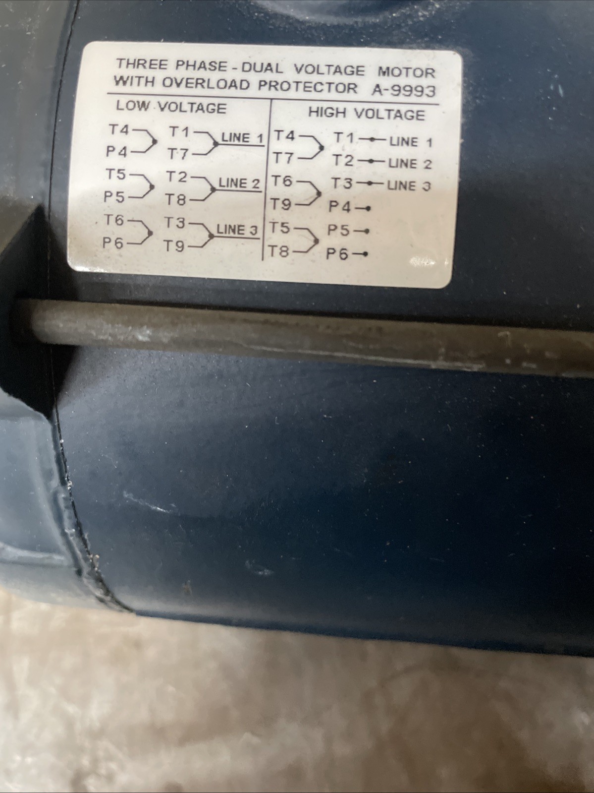 Leeson A6T17EC22H 1/2HP 3 PH Hazardous Conditions Motor Explosion Proof Motor