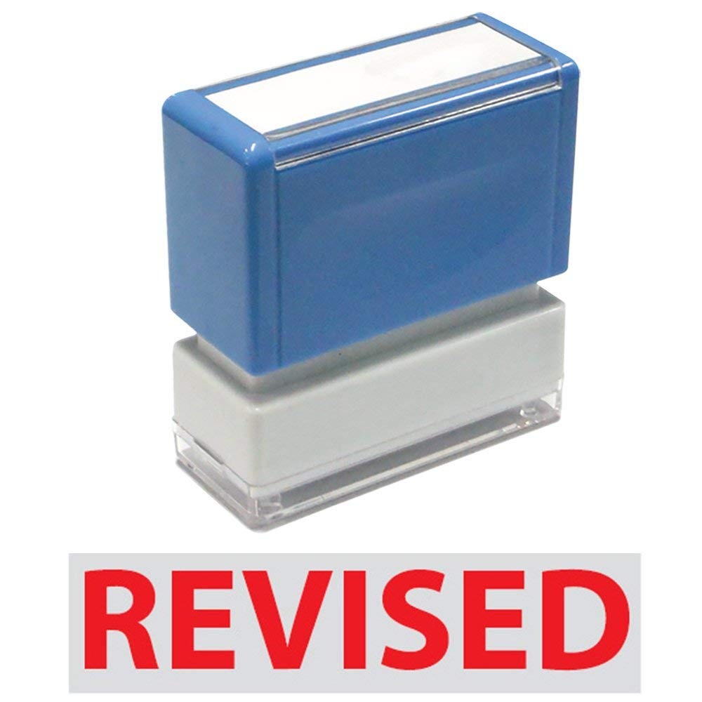 Revised JYP PA1040 Pre-Inked Rubber Stamp Red Ink