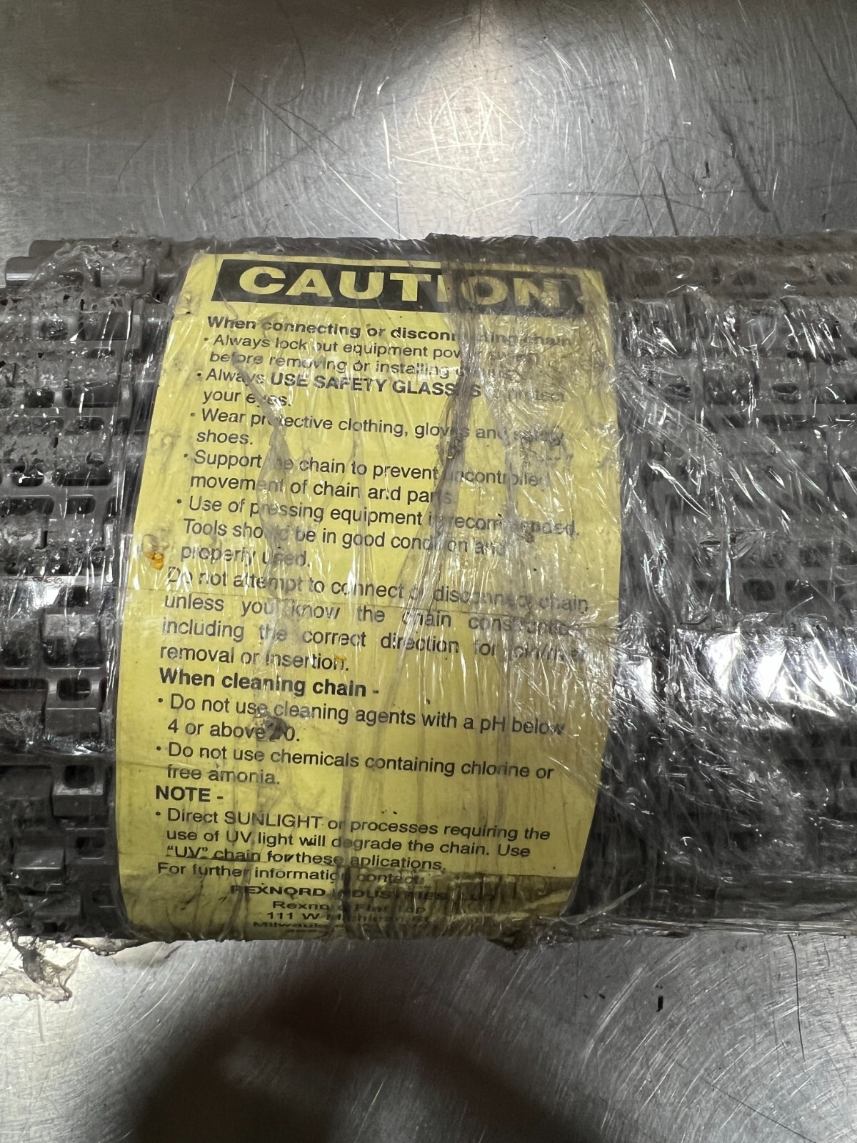 (QTY 1) REXNORD HP1506-24IN HP150624IN 10028904 TOP CHAIN 24IN WIDTH 5MM PITCH