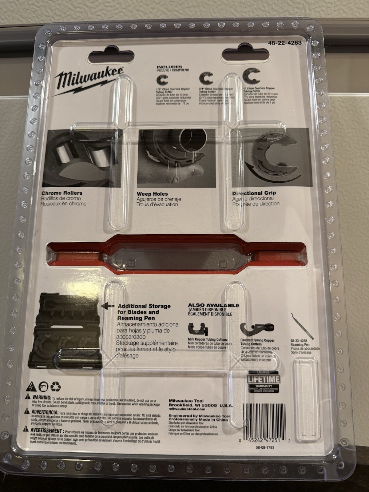 Milwaukee 48-22-4263 3 Piece Close Quarters Tubing Cutter Set