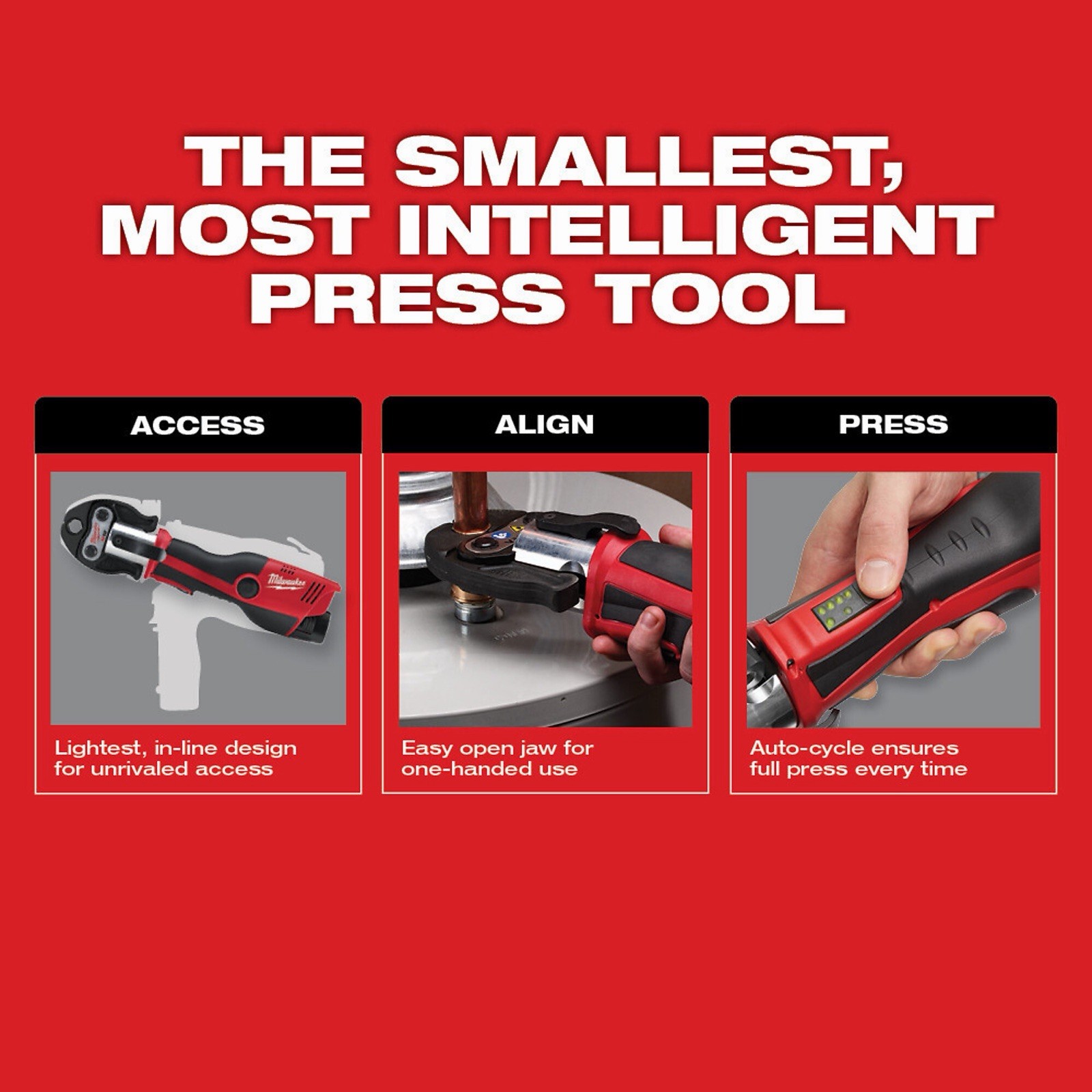 Milwaukee 2473-22 M12 12V Force Logic Press Tool Kit