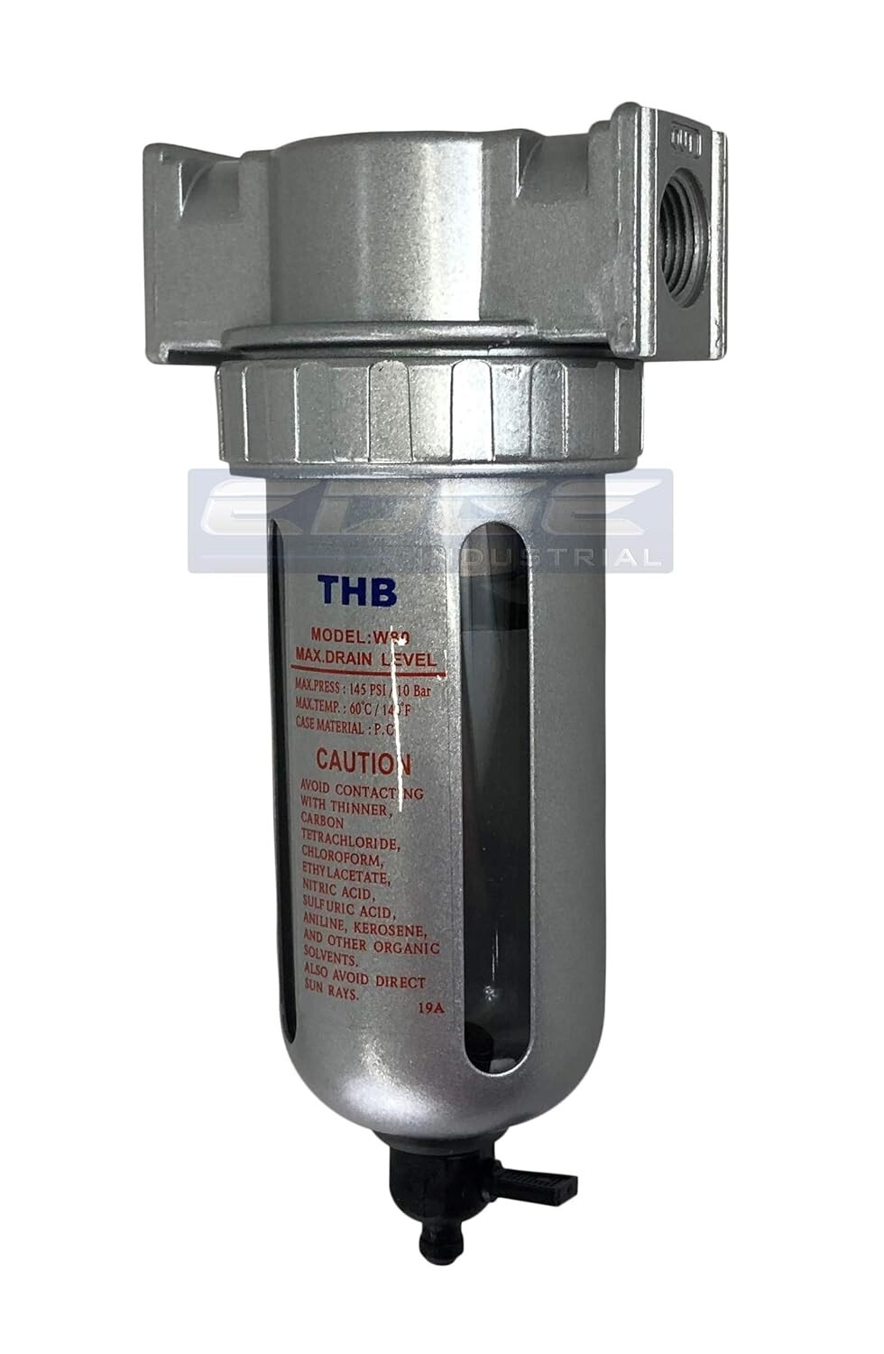 Moisture Removing Particulate Filter for Compressed Air, 2.7oz Bowl, 3/8″ NPT