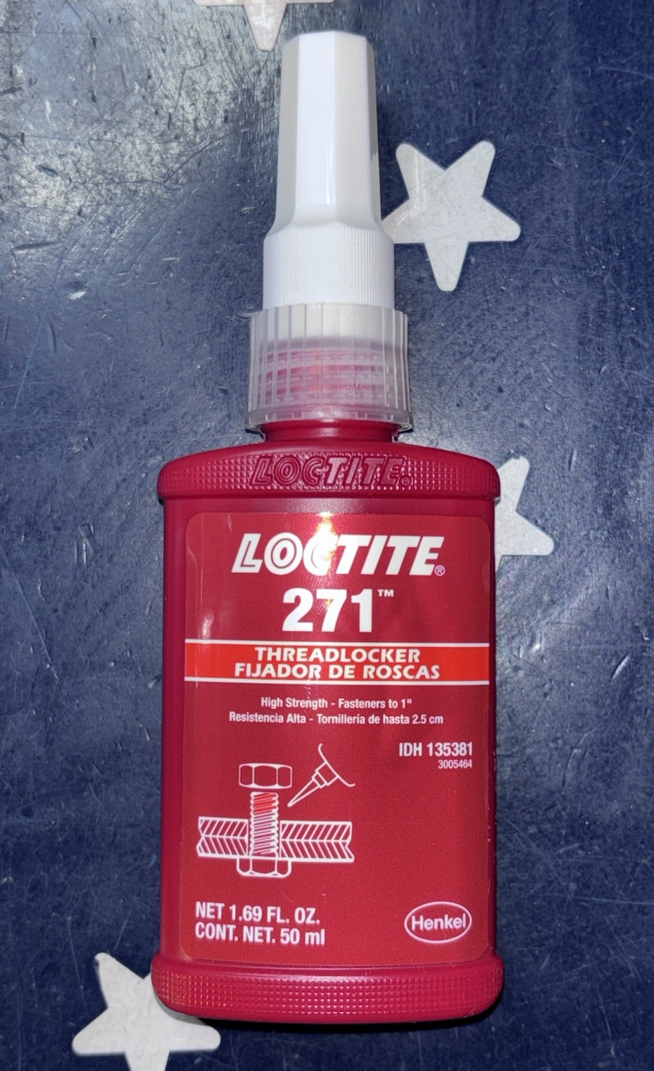 Loctite 271 High Strength Threadlocker 50mL 27131 02/2025