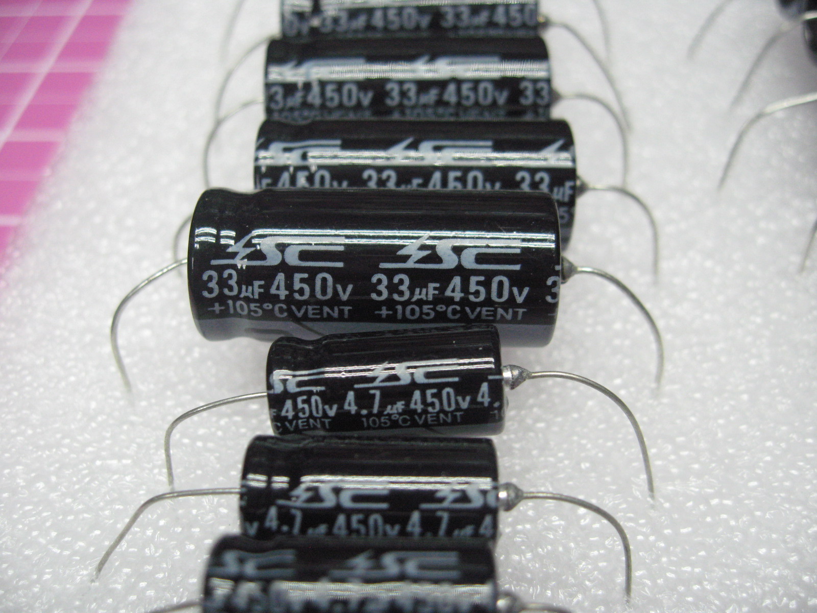 SC – GHA Series – Axial Electrolytic Cap Sampler – 450V – 6 Values – 6 pcs