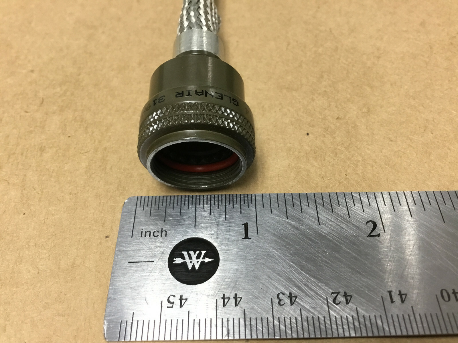 (1 PC) Glenair 319HS001NF1303-6 Straight Rotatable Coupling-Low Profile MFG CERT