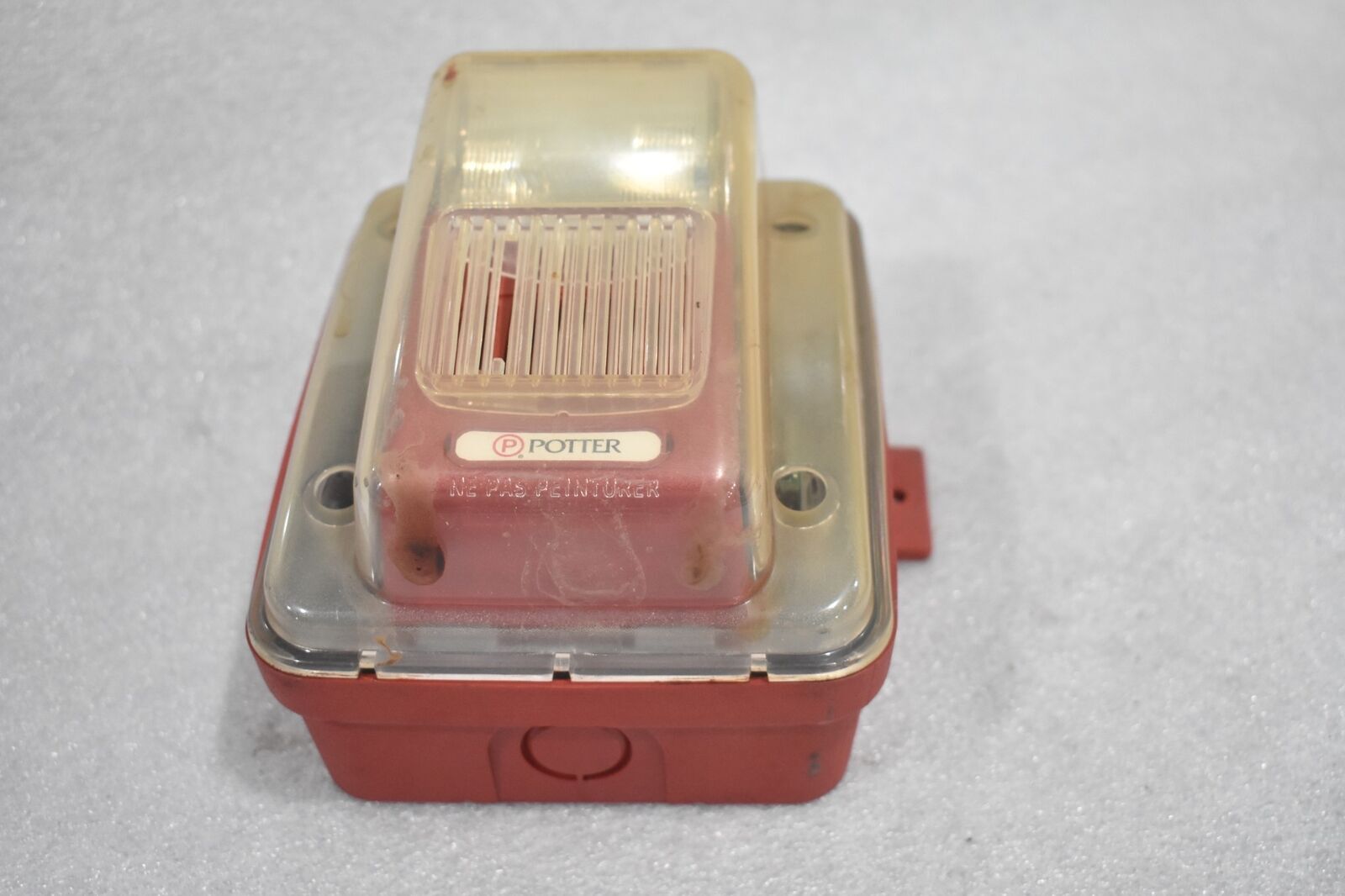 POTTER ELECTRICAL SIGNAL HS-24WR-WP HORN-STROBE RED WEATHERPROOF WALL MOUNT HORN