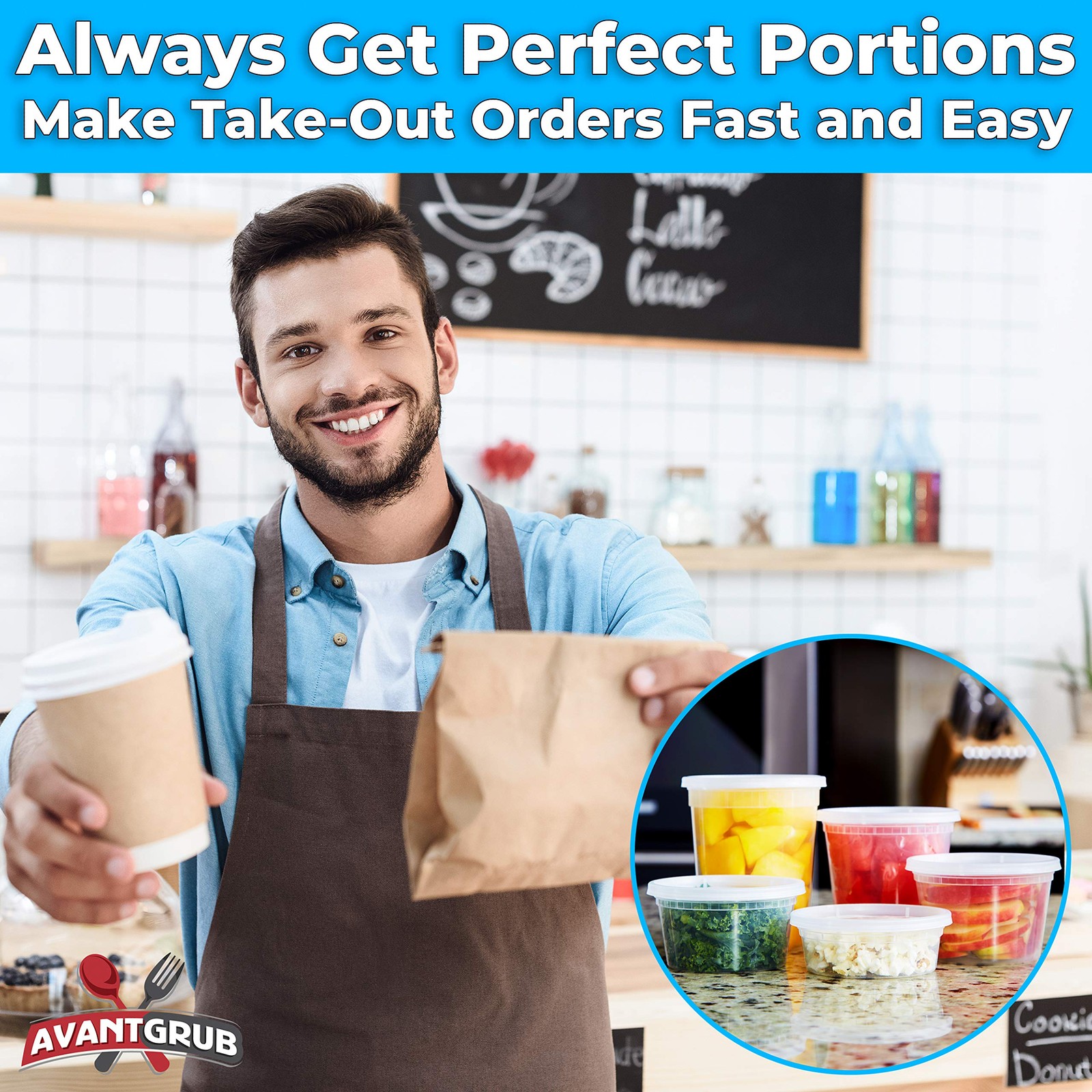 Deli-Grade BPA-Free 32oz Plastic Containers with Lids 24ct. 32 Oz, 24 Pack