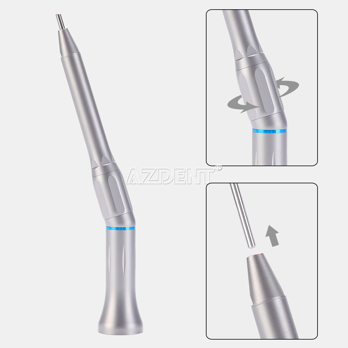 Dental 1:1 Surgical Operation 20° Straight Head Handpiece External Water Spray