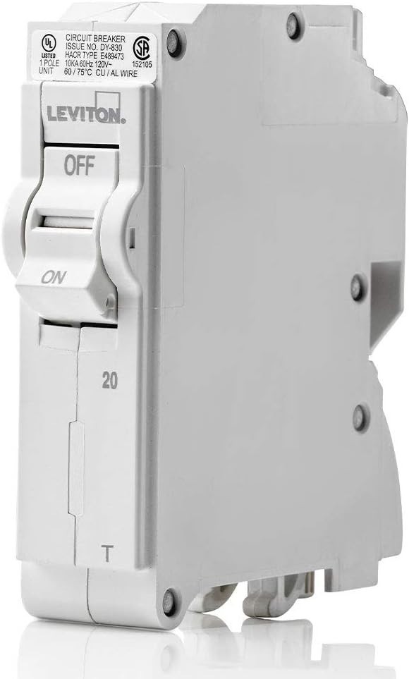Compact 20A Thermal Magnetic Circuit Breaker – Easy Plug-On Design, 120/240 VAC