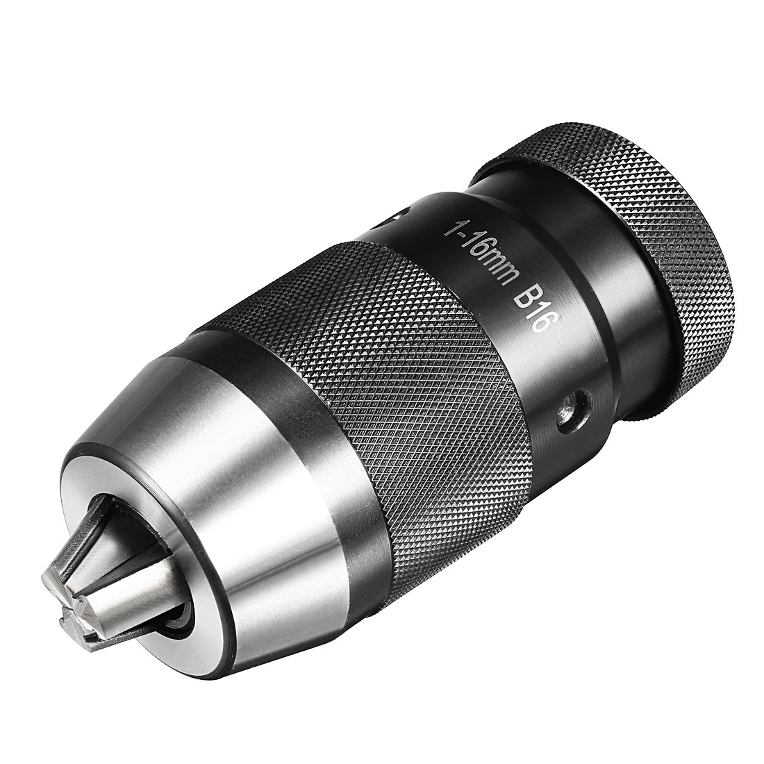 Keyless Drill Chuck B16 Taper Mount Adjustable 1/32″-5/8″ 3-Jaw