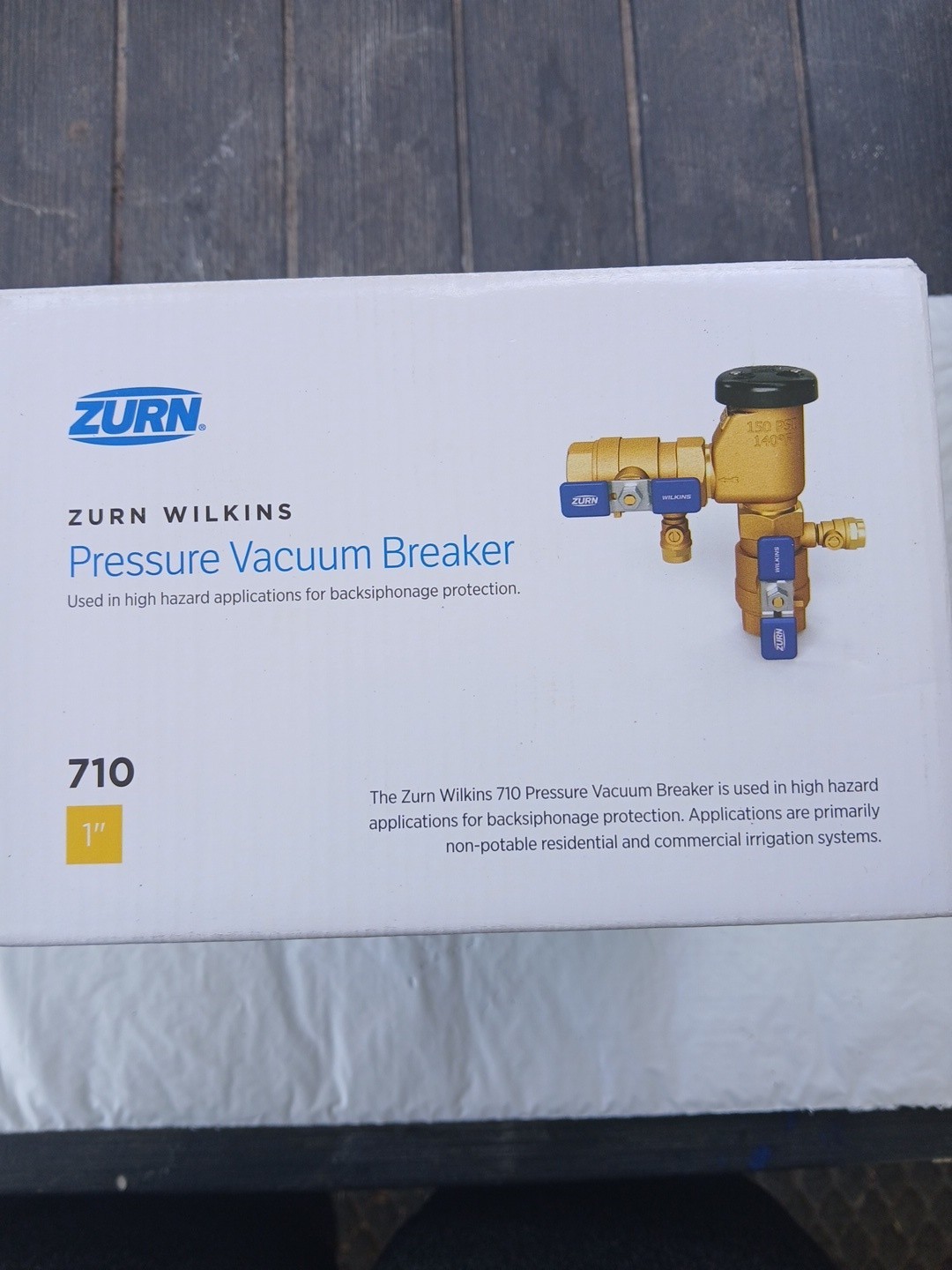 Zurn Wilkins 1-710 1″ 710 Pressure Vacuum Breaker Assembly