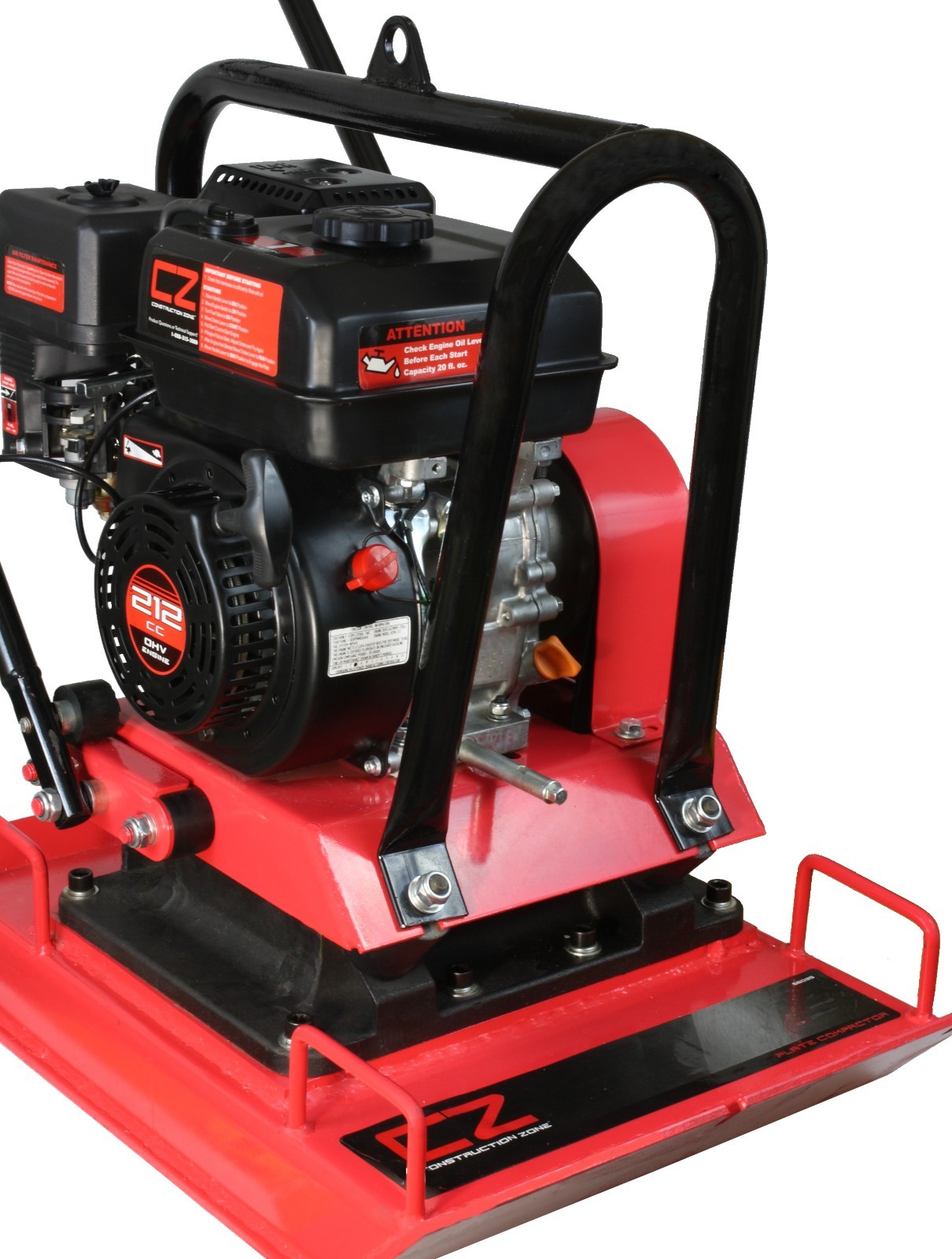 Construction Zone Plate Compactor, Vibratory Asphalt/Soil Plate