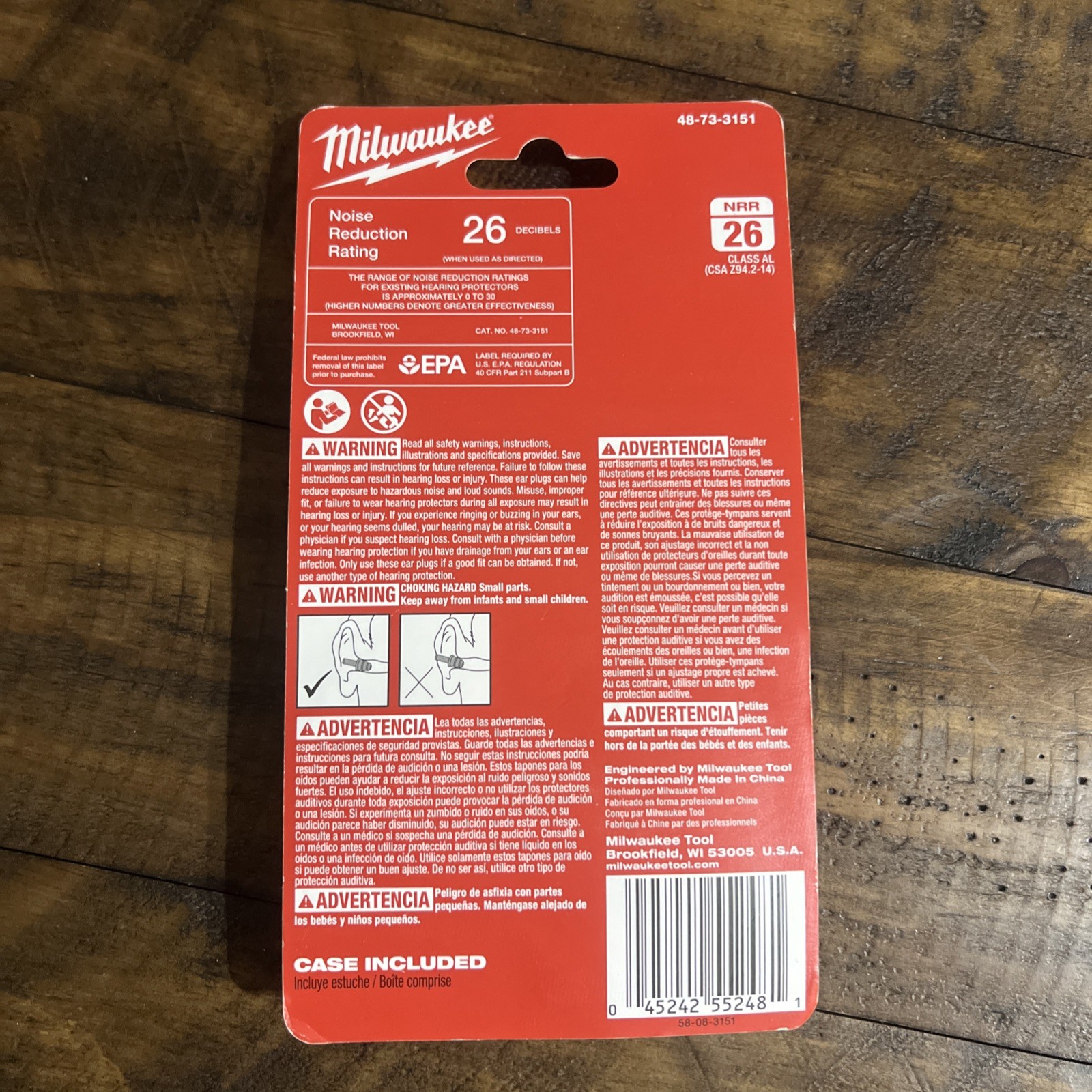 Milwaukee 48-73-3151 Reusable Corded Ear Plugs 3x