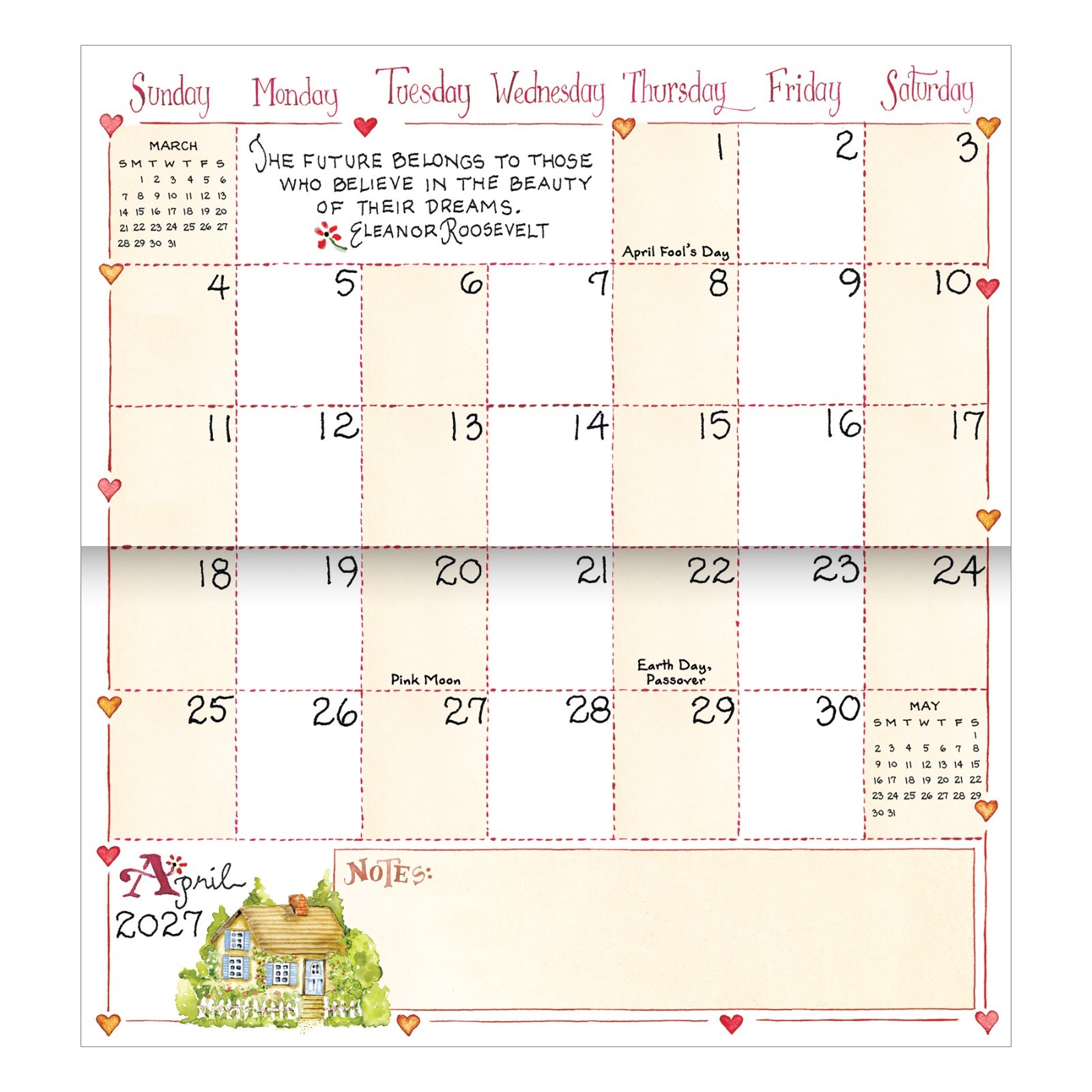 2027-2028 Susan Branch Small Monthly Pocket Planner