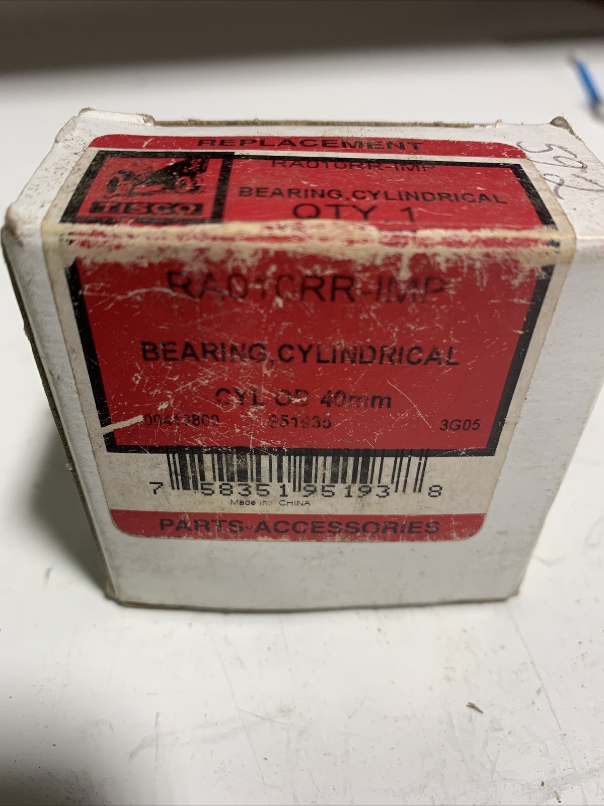 Tisco Bearing for Universal Products RA010RR-IMP