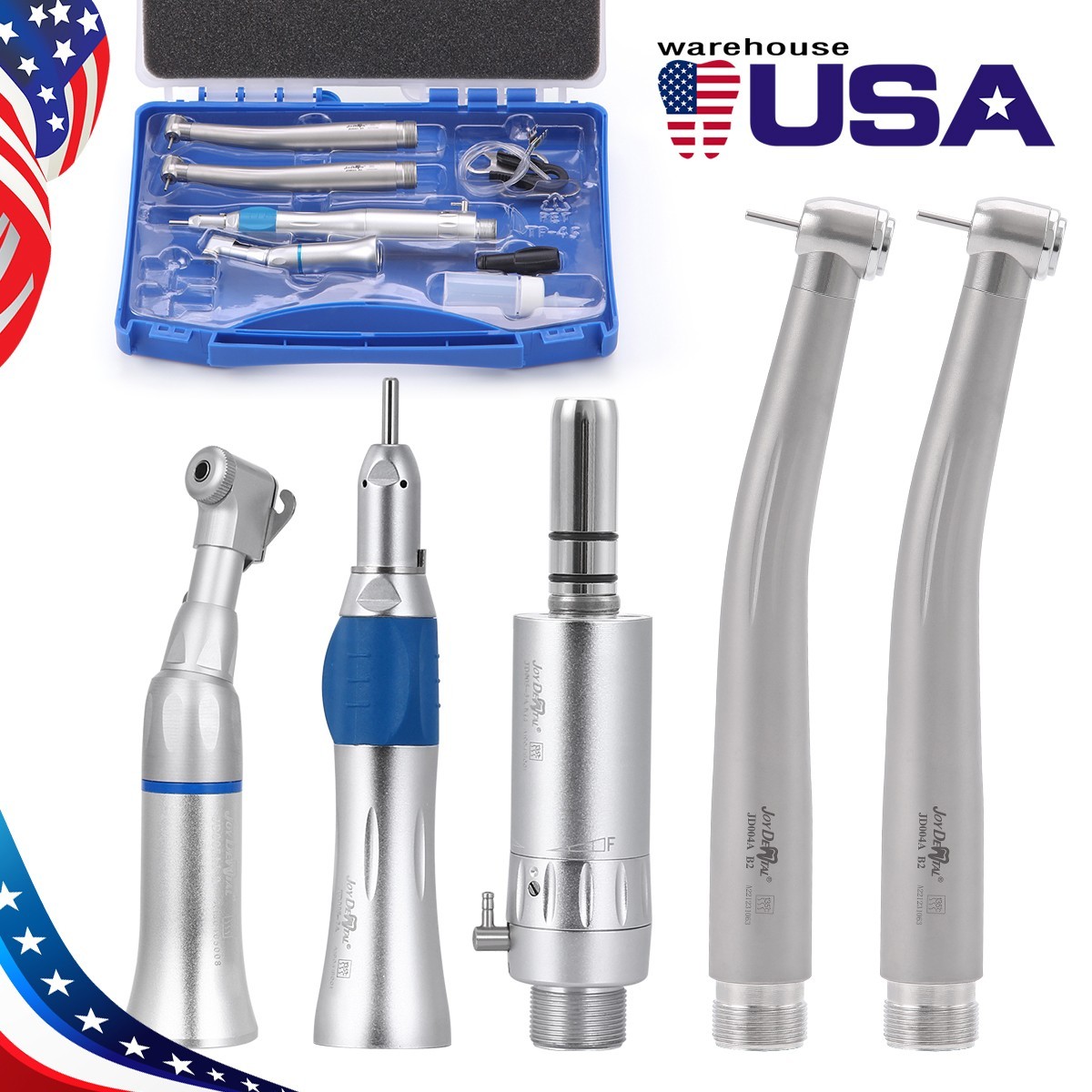 Dental Turbine High and Low Speed Handpiece Kit 2 Hole Set