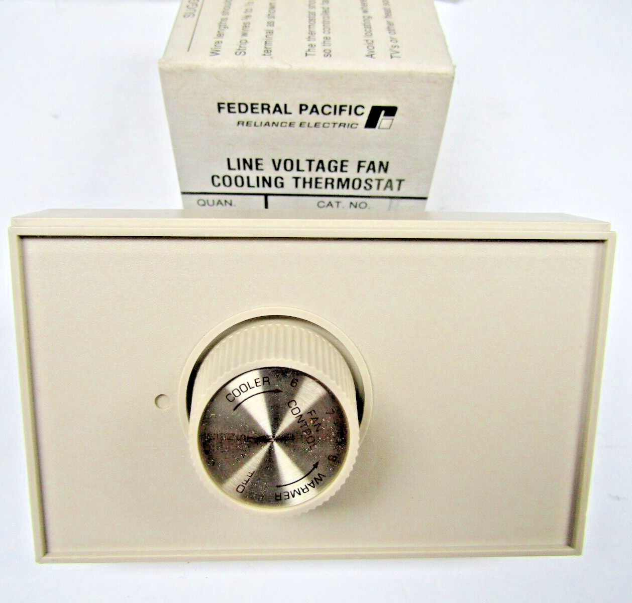 ✌NEW FEDERAL PACIFIC RELIANCE ELECTRIC LINE VOLTAGE FAN COOLING THERMOSTAT PMF-1