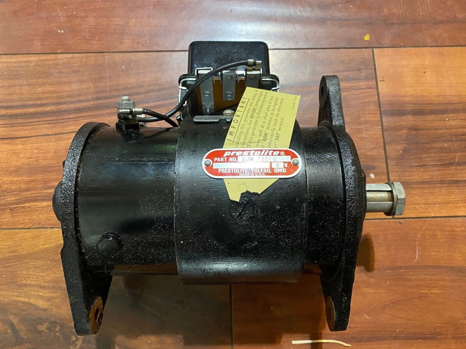 Vintage Tractor 6V Generator Prestolite Oliver Cockshut Ford Hercules Waukesha