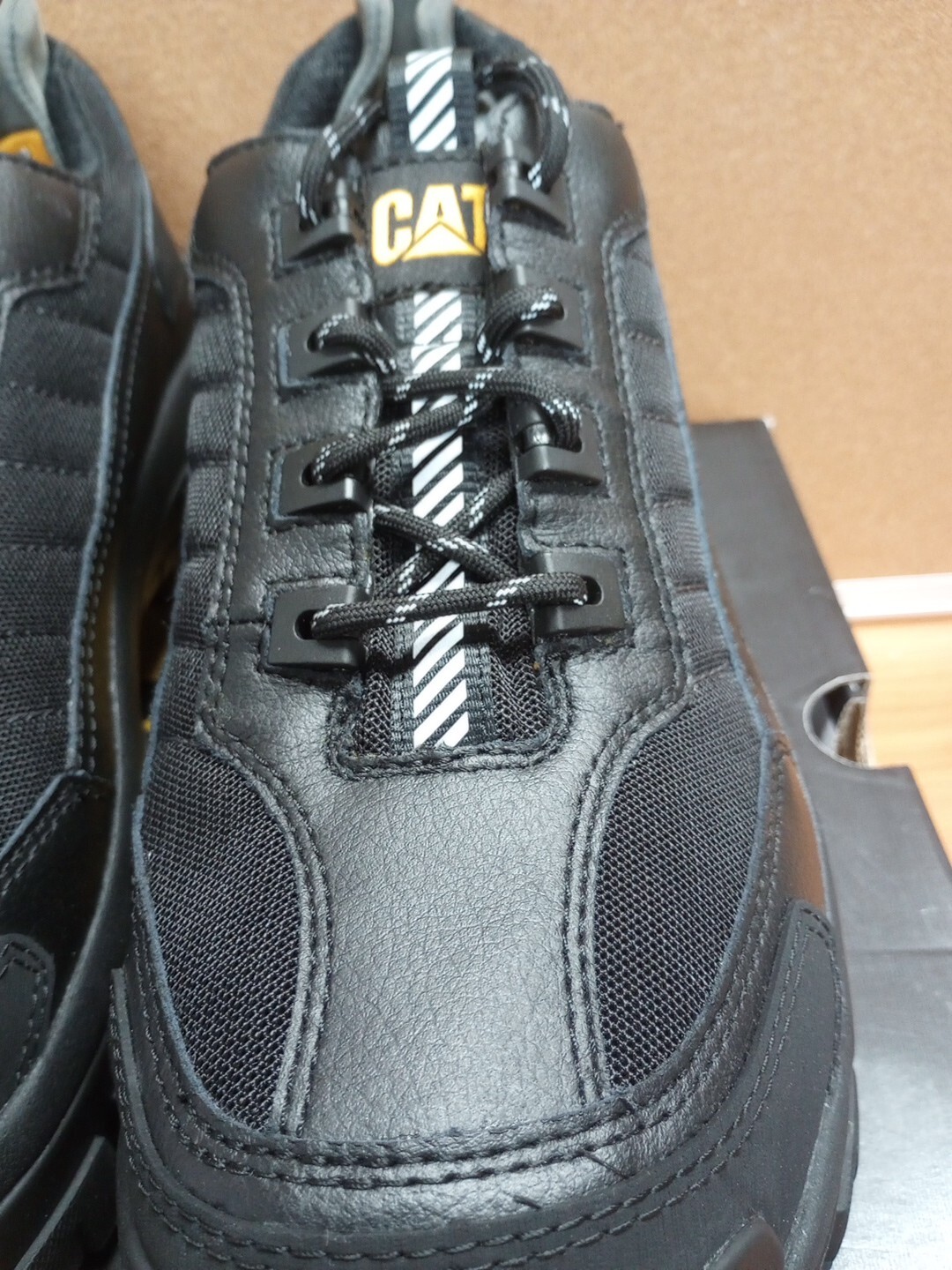 CAT Footwear Men’s Invader Steel Toe Work Shoe Black 11.5