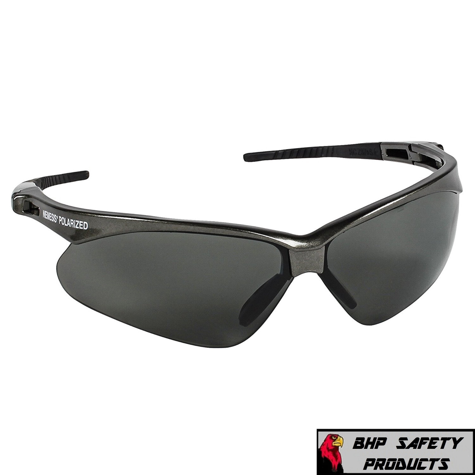 KLEENGUARD NEMESIS POLARIZED SMOKE LENS SAFETY GLASSES SUNGLASSES 28635 1/PAIR