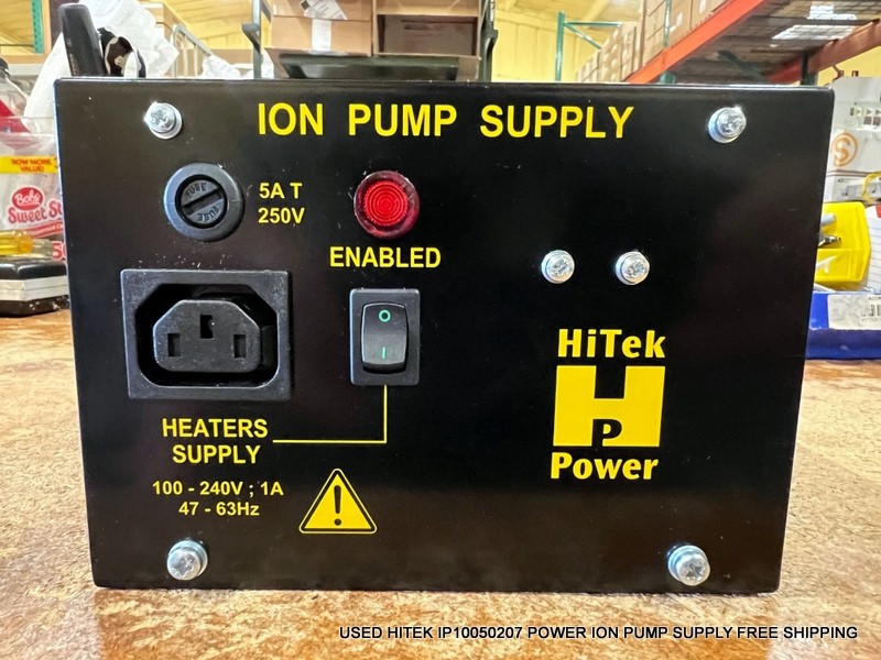 USED HITEK IP100/502/07 POWER ION PUMP SUPPLY FREE SHIPPING