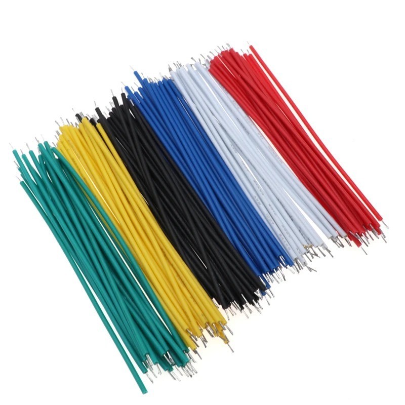 120PCS 24AWG Tin-Plated Breadboard Jumper Wire Kit 8cm PCB Solder Cable 1007-24A