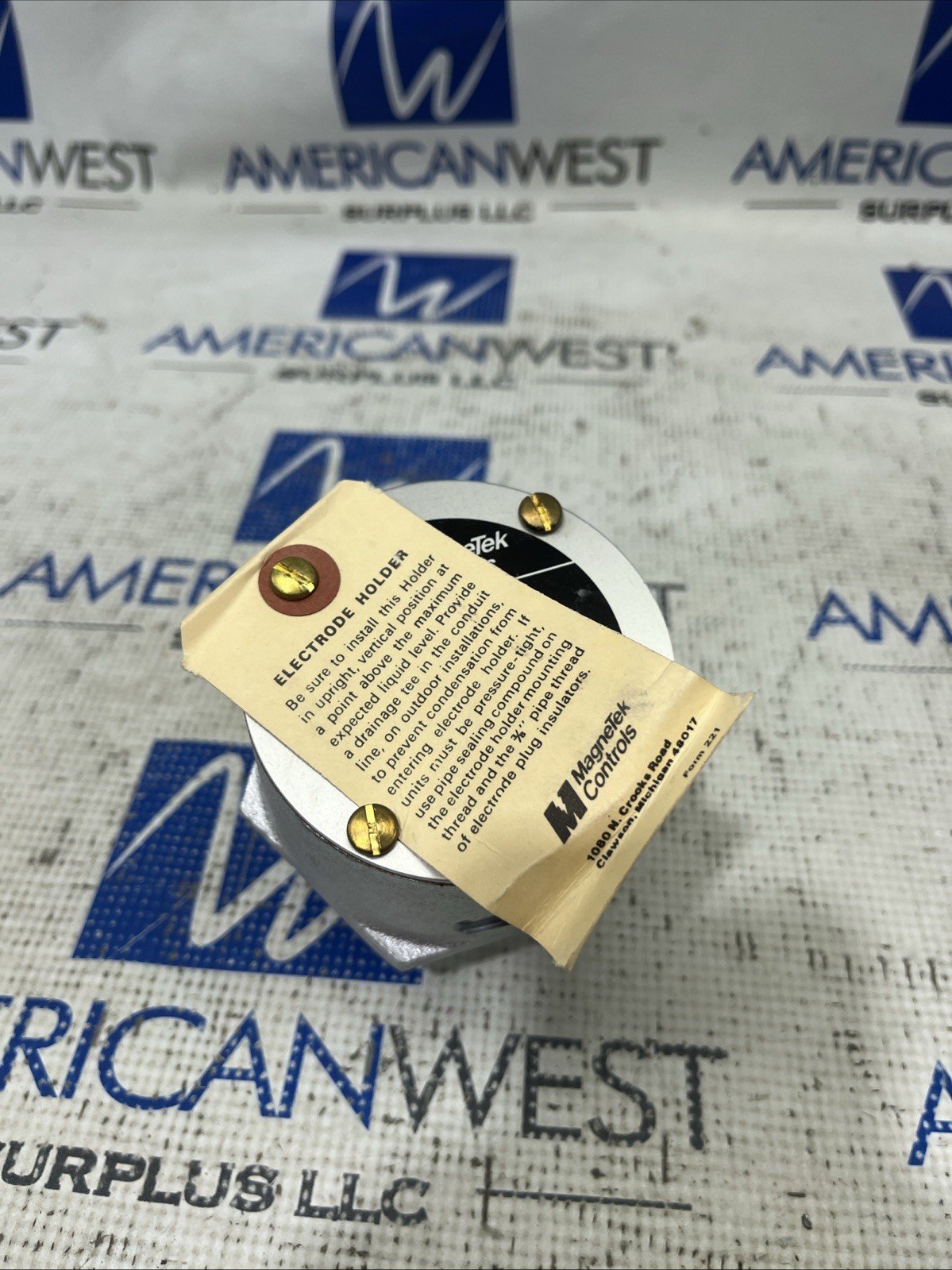 B/W CONTROLS ELECTRODE HOLDER 6012-E2-CI-EP1 TYPE E2 CAST IRON