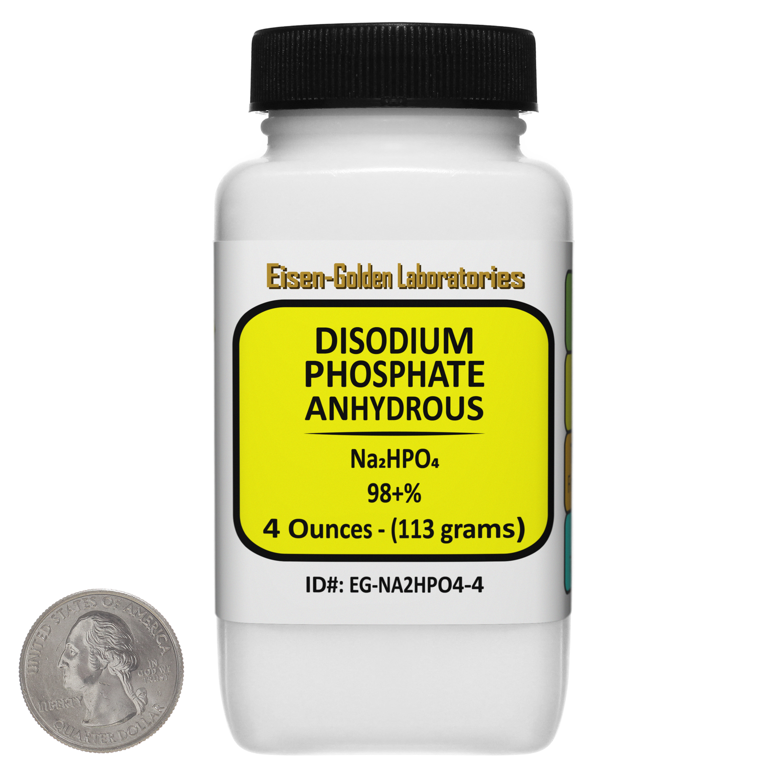 Disodium Phosphate [Na2HPO4] 98+% Food Grade Powder 4 Oz in a Bottle USA