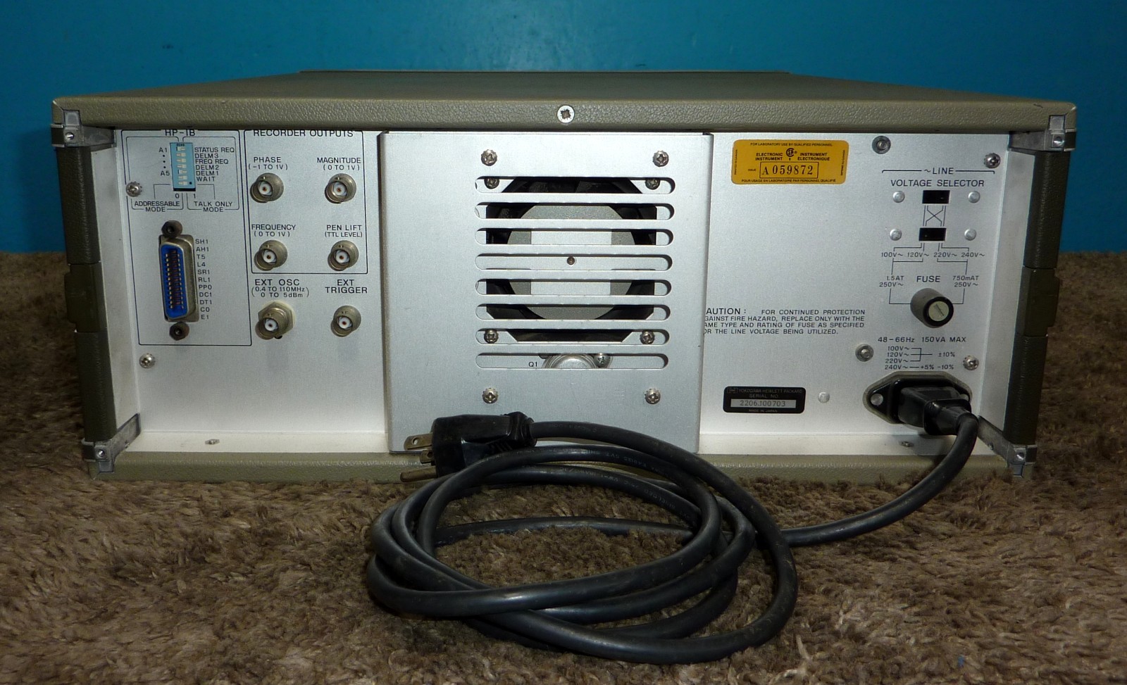 HP Hewlett Packard 4193A Vector Impedance Meter AS-IS Parts Only!