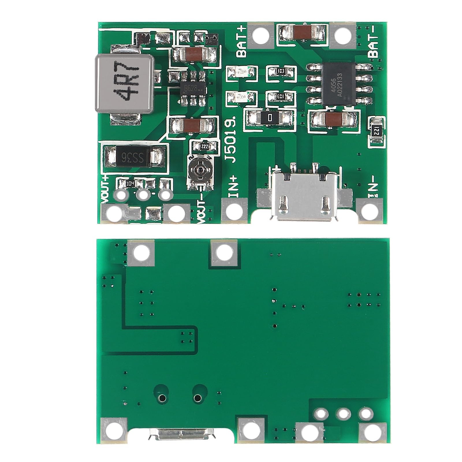 D-FLIFE 10pcs 18650 18650 Lithium Li-ion Battery Charger Module 2A USB Green