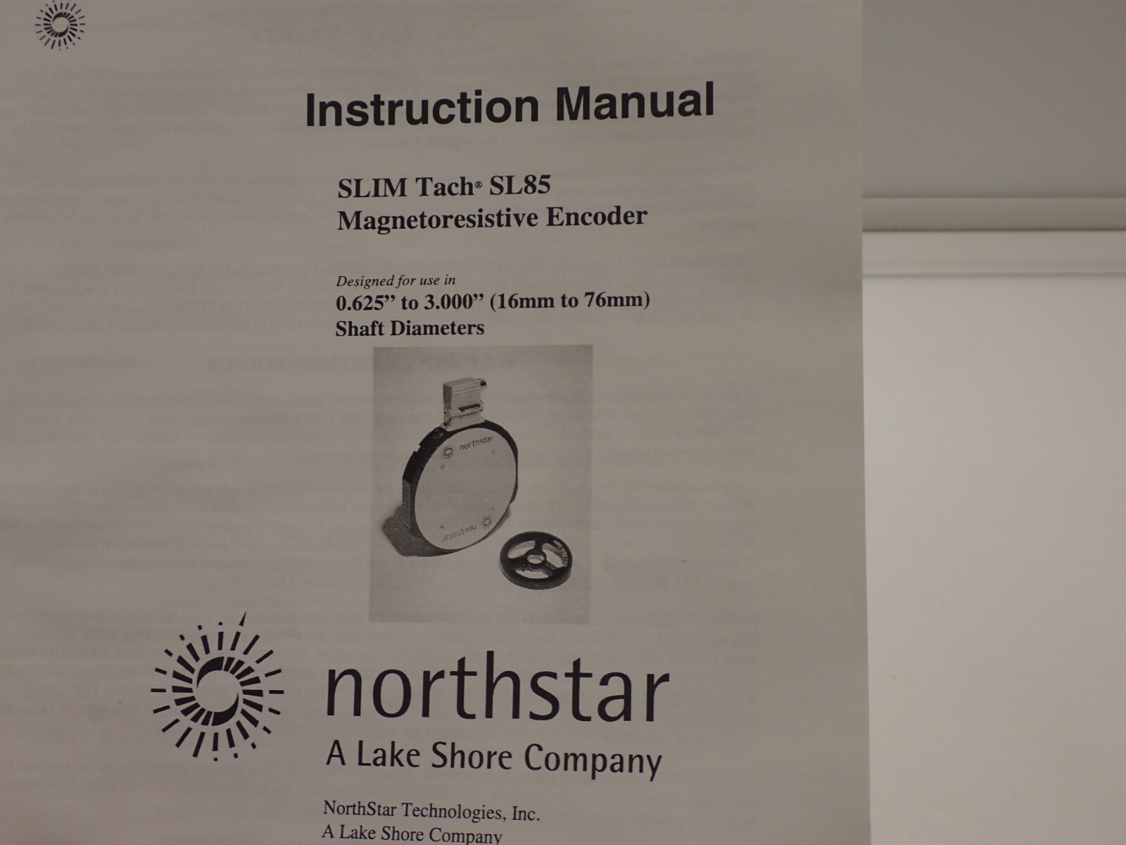 SL85S-1024-S1515LDEPIC1GN Northstar SLIM TACH Encoder NEW