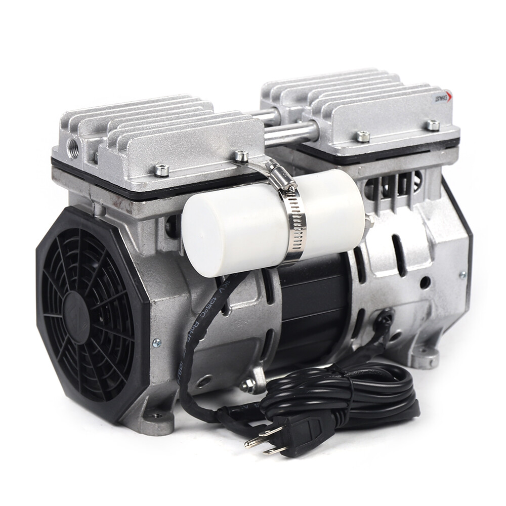 Oilless Vacuum Pump | Industrial Oil-Free Piston Vacuum Pump W/Filter BEST SELL
