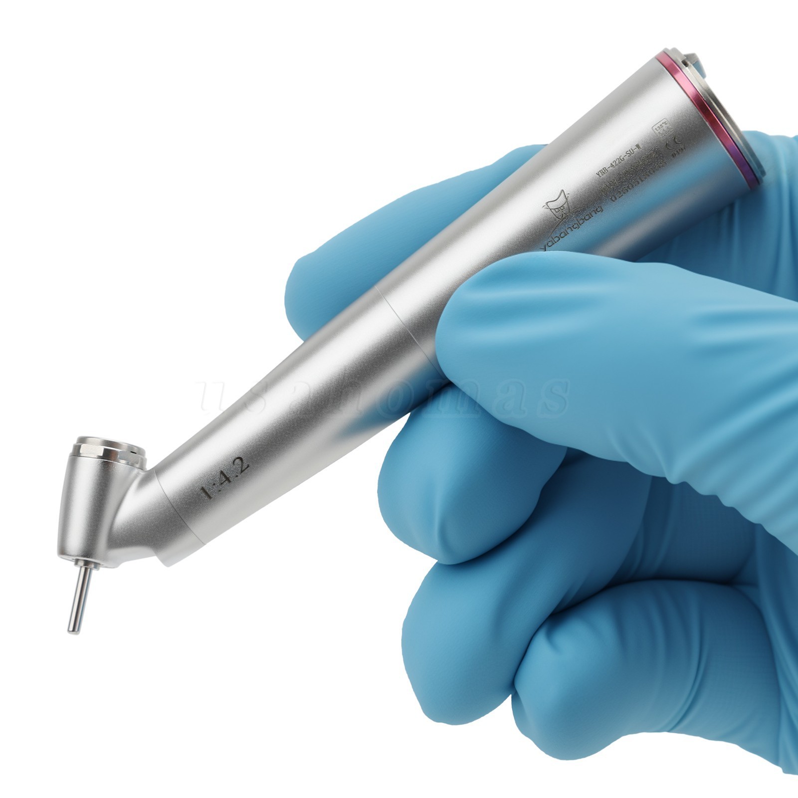 2* Yabangbang Dental 1:4.2 45° LED Handpiece Internal 4 Spray E-Type Connector