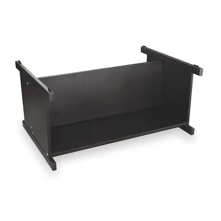 Flat File Cabinet Base, Open Base, Black, 2Cle5