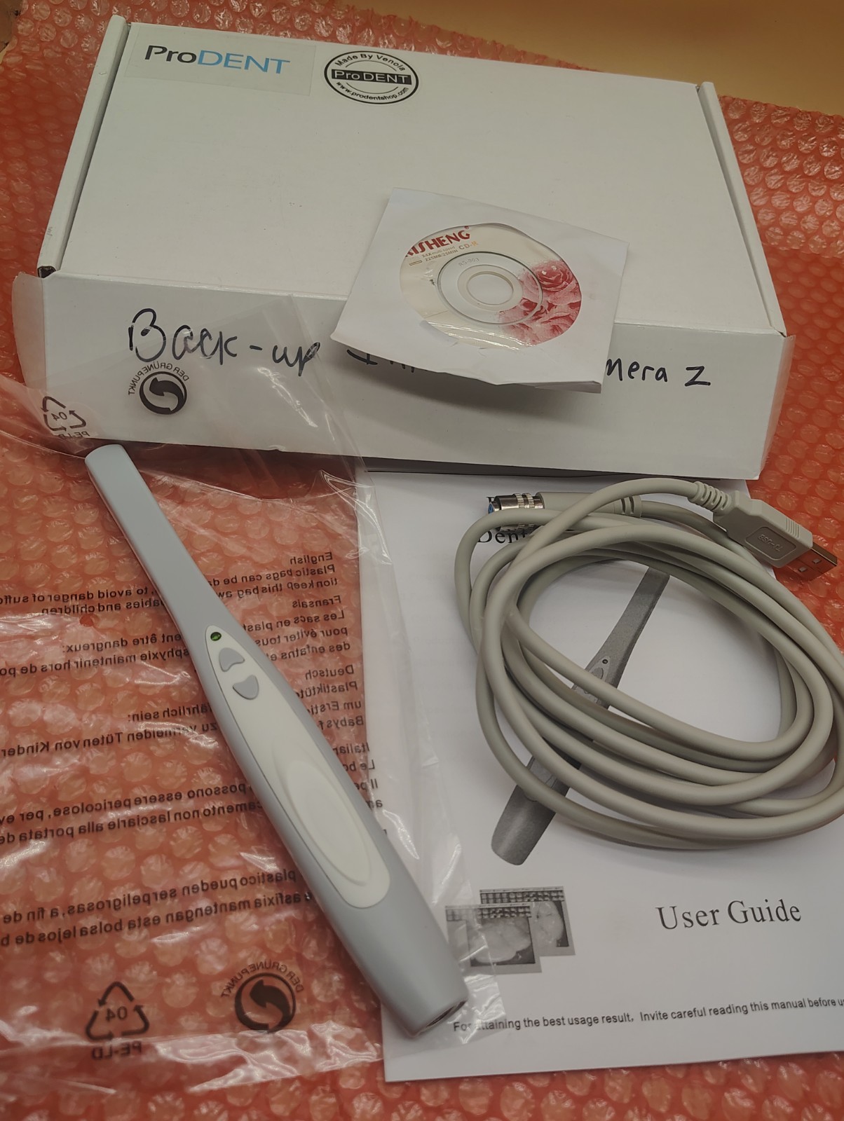 ProDent PD740 USB Dental Intraoral Camera in Original Box w Manual & Software