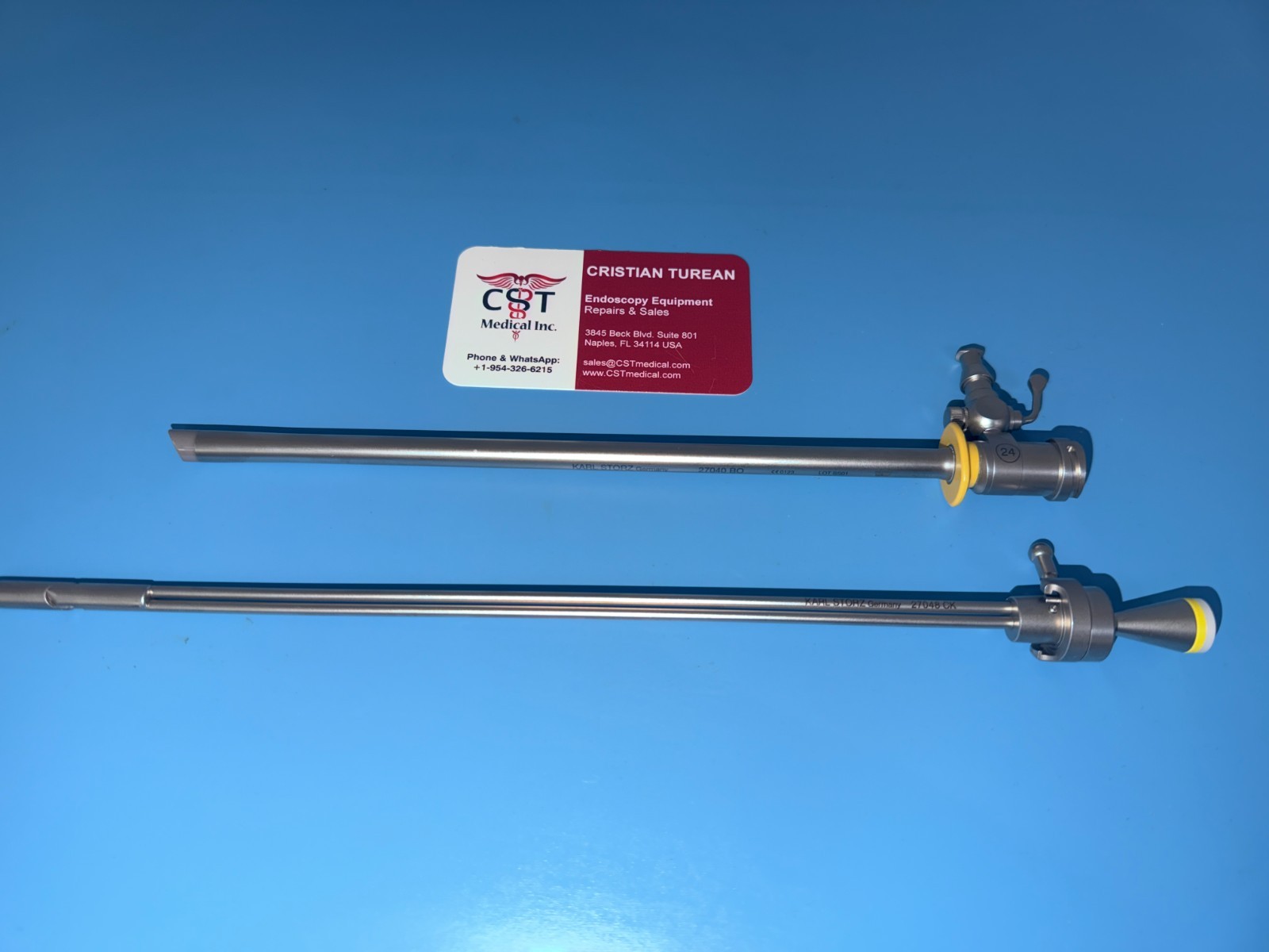 Karl Storz 27040BO Resectoscope Sheath, 24 Fr. & 27048CK Deflecting Obturator