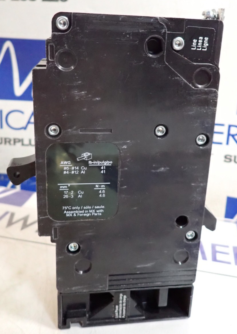 NEW – Square D Circuit Breaker EGB14020EPD 1P 20A 35kA @ 277VAC EPD GFI 30mA