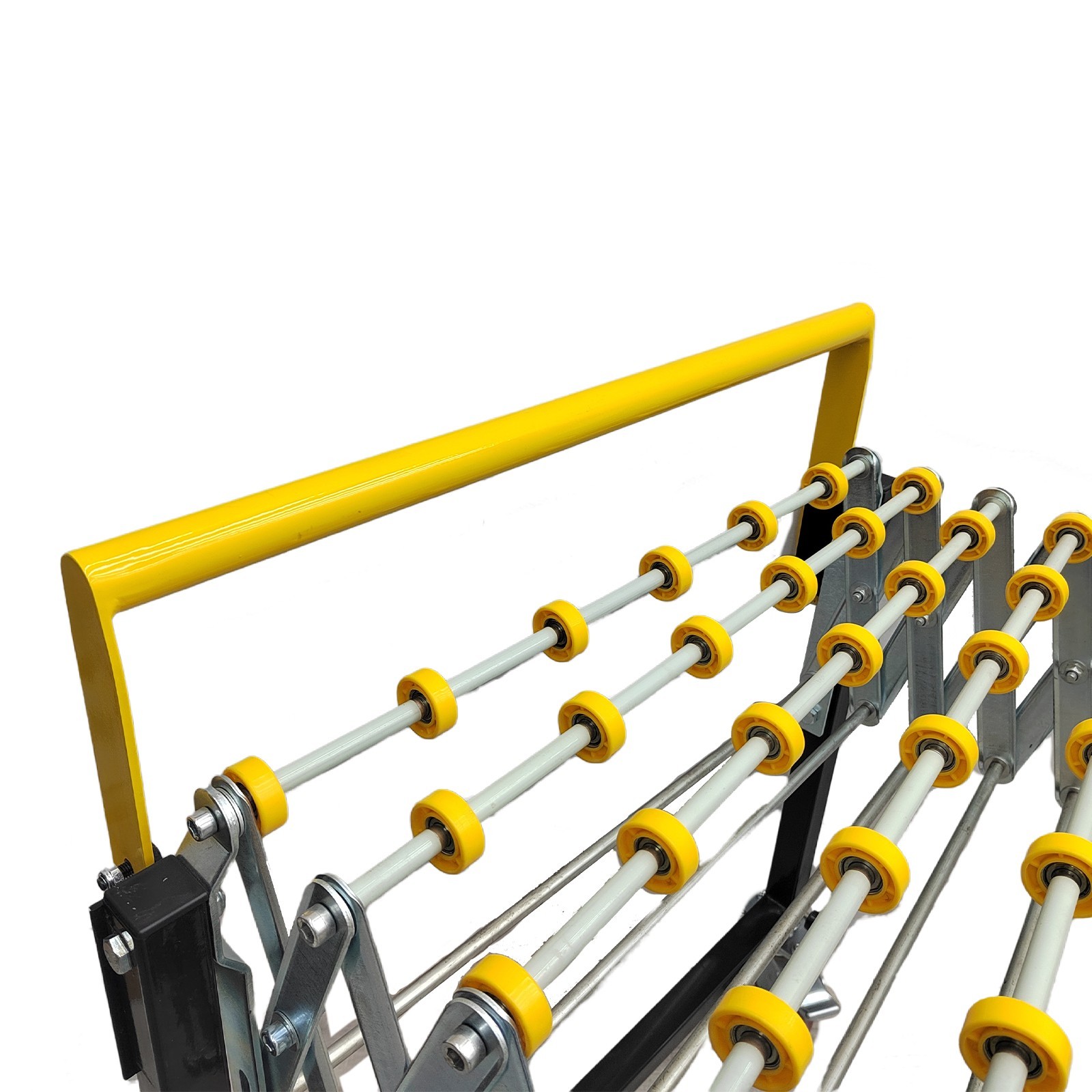 Folding Conveyor 5.1-19.66ft Length Unpowered Roller Conveyors 23.6″ Width